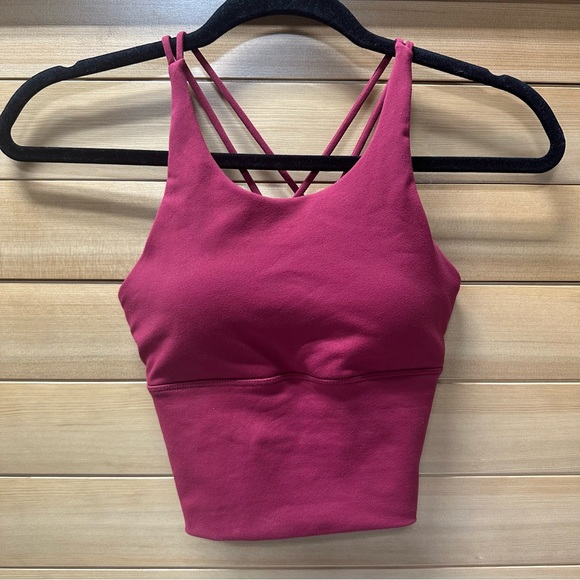 DAE CROSSOVER CROP BRA - RED RED WINE - Picture 4 of 8